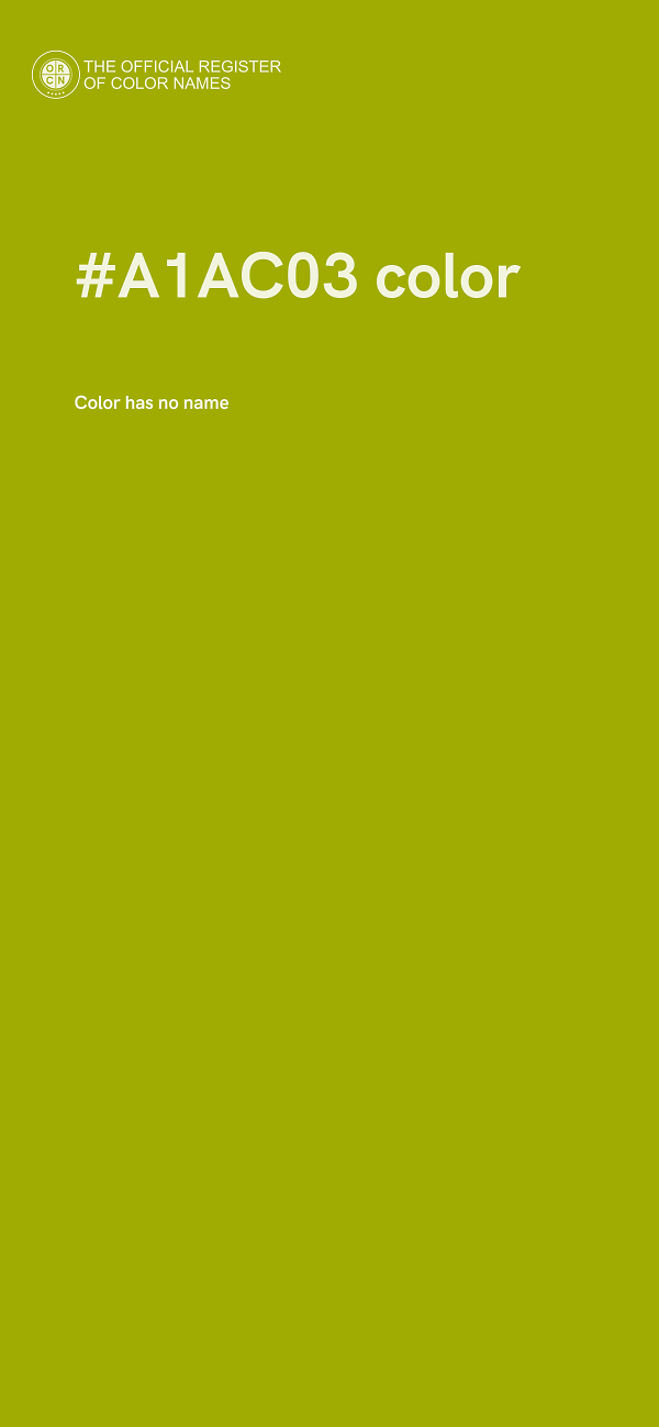 #A1AC03 color image