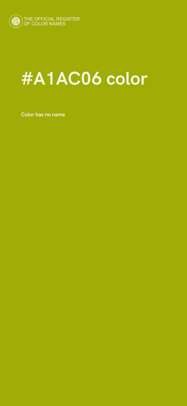 #A1AC06 color image