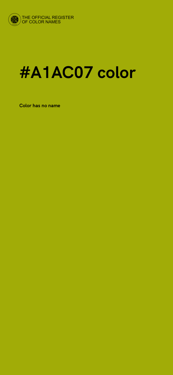 #A1AC07 color image