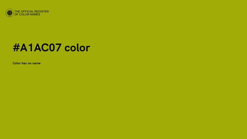 #A1AC07 color image