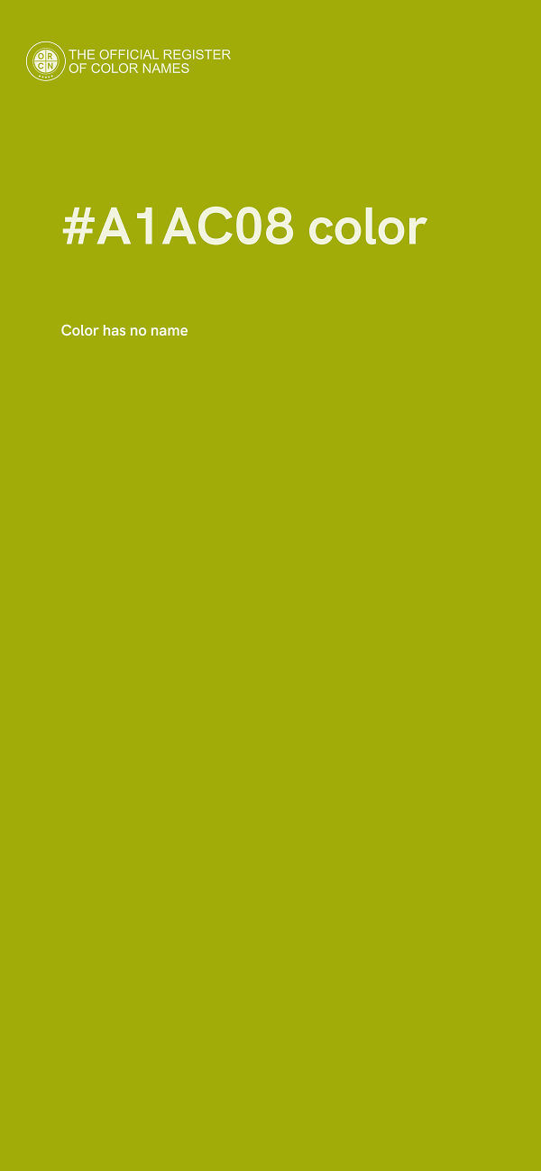 #A1AC08 color image