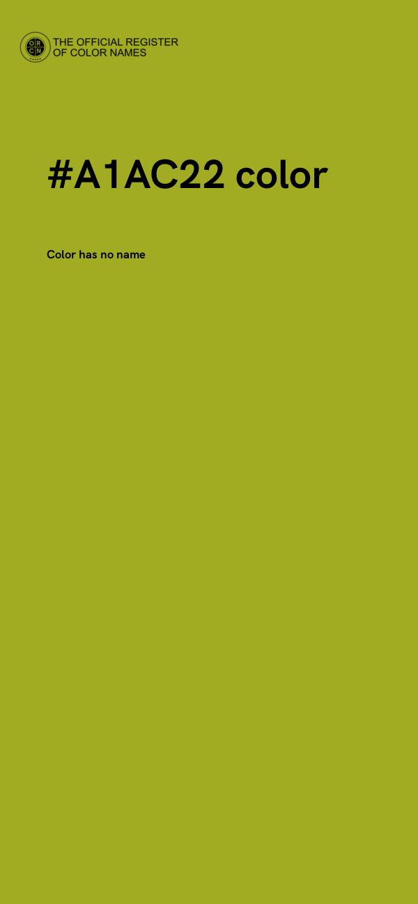 #A1AC22 color image