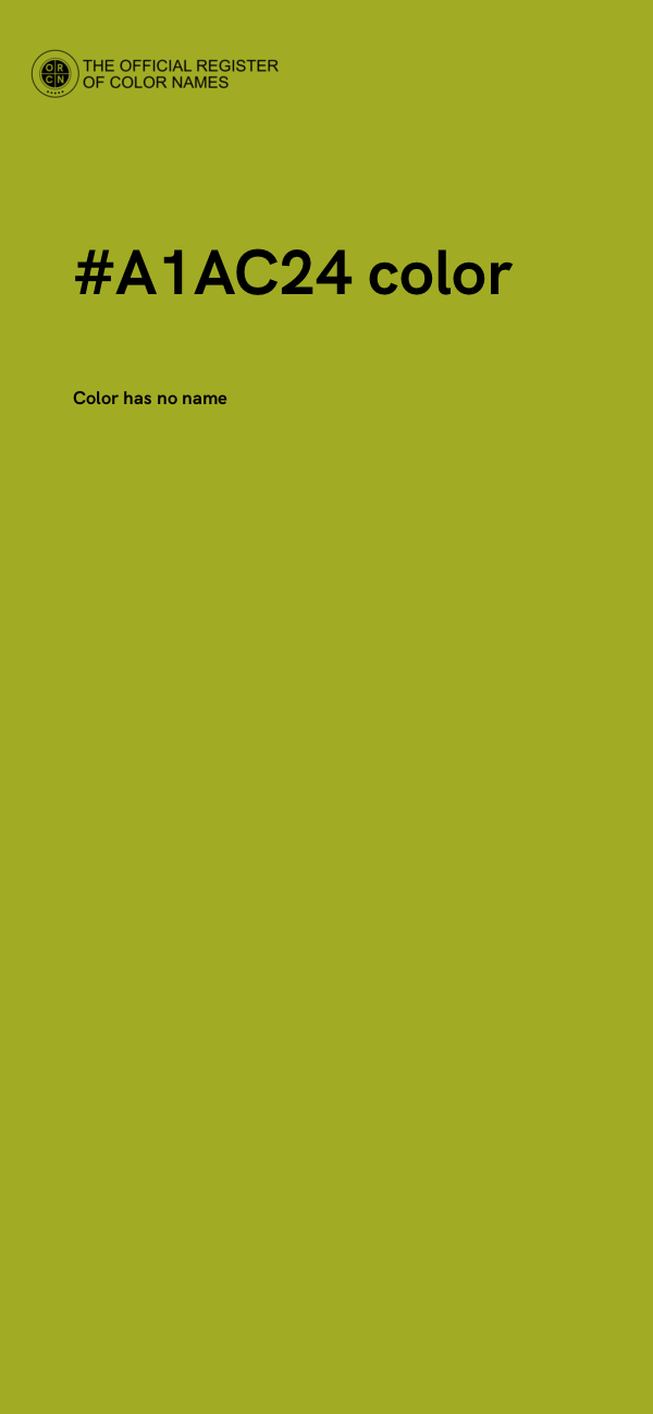 #A1AC24 color image