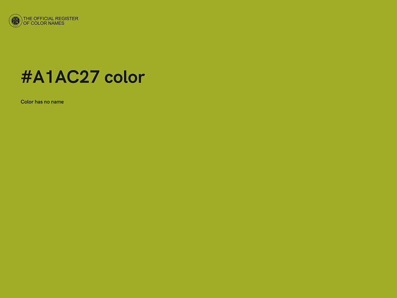 #A1AC27 color image