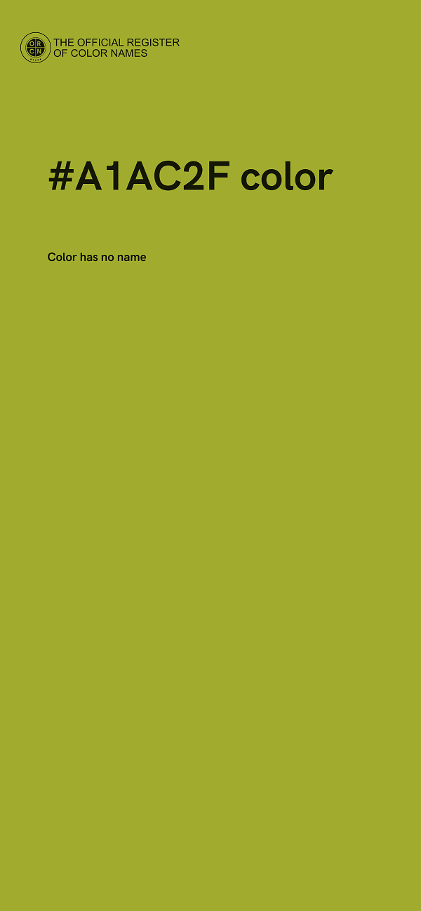 #A1AC2F color image