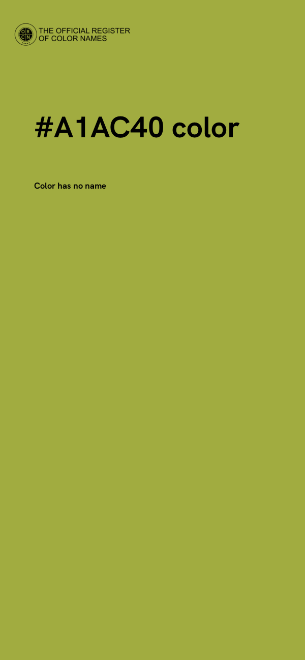 #A1AC40 color image