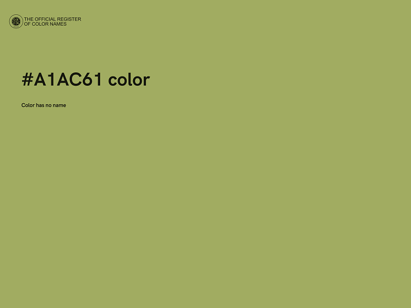 #A1AC61 color image