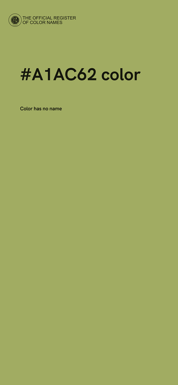 #A1AC62 color image