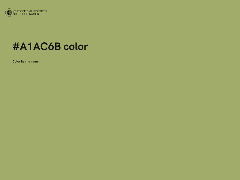 #A1AC6B color image