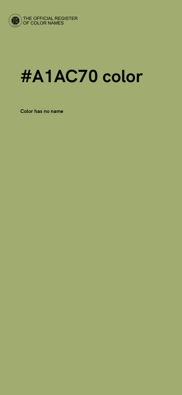 #A1AC70 color image