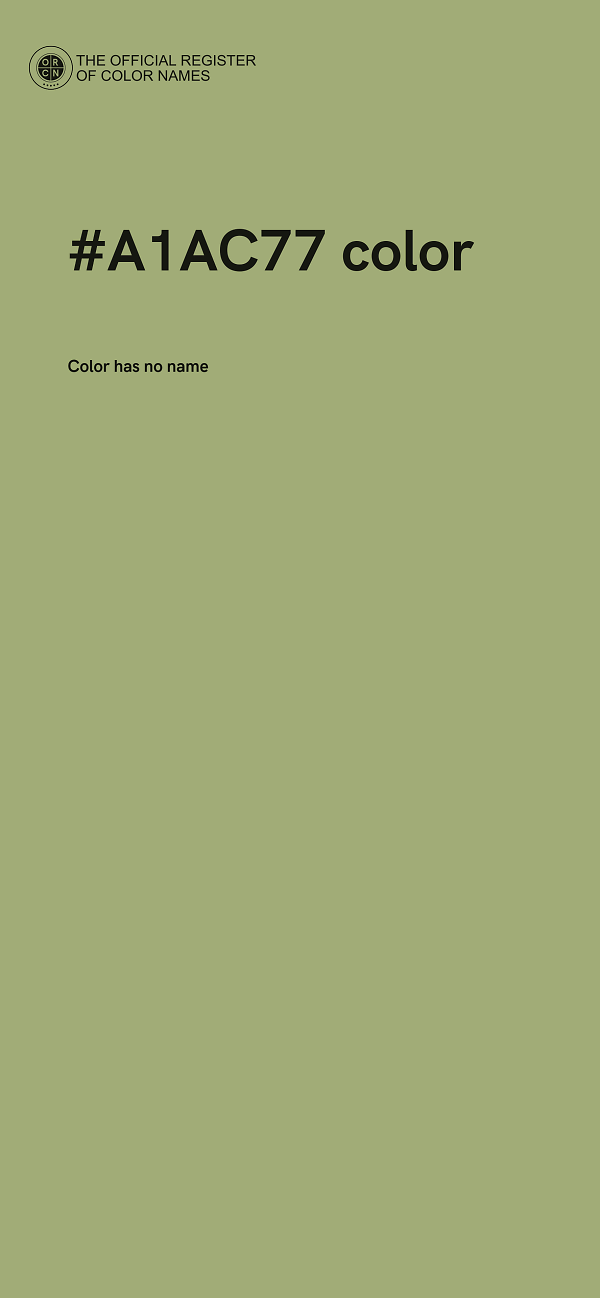 #A1AC77 color image