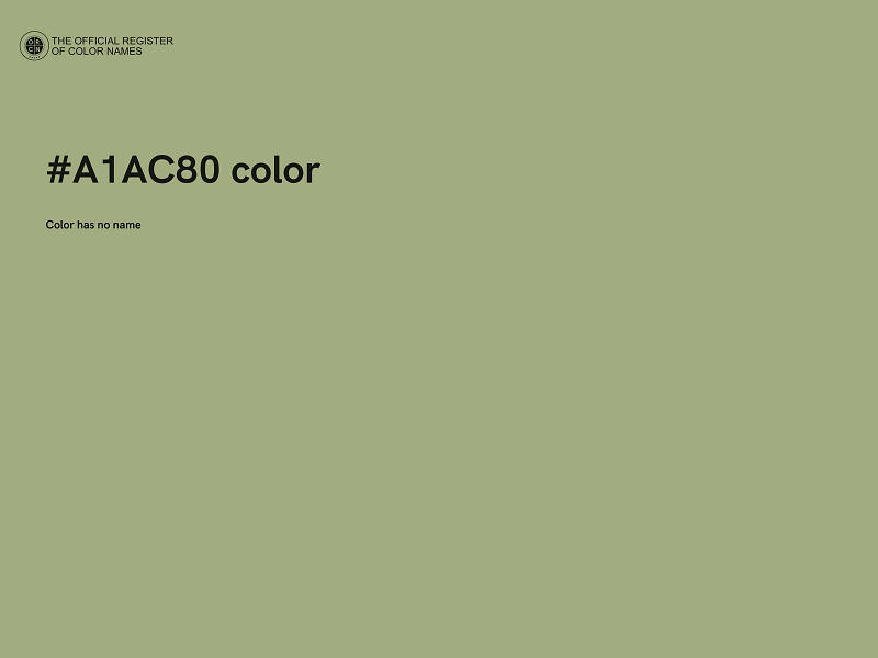 #A1AC80 color image