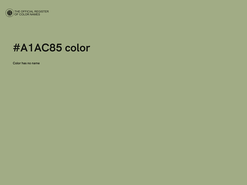 #A1AC85 color image