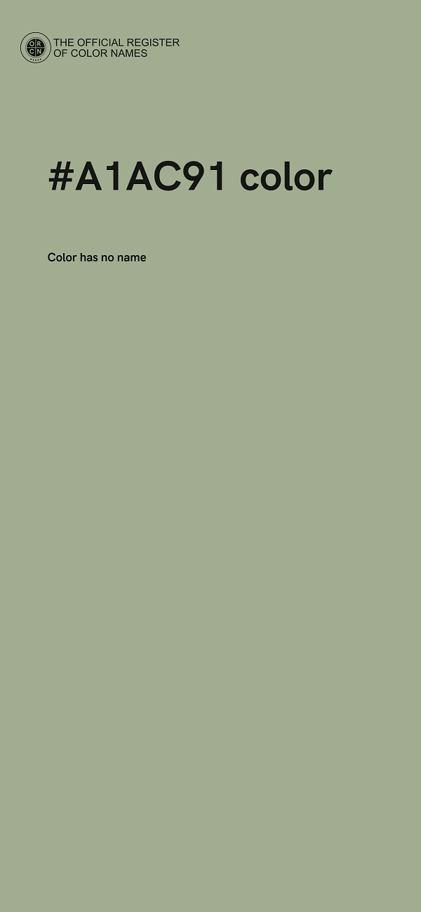 #A1AC91 color image