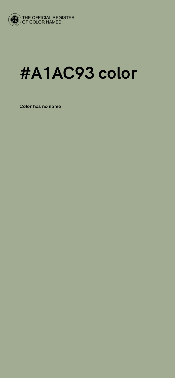 #A1AC93 color image