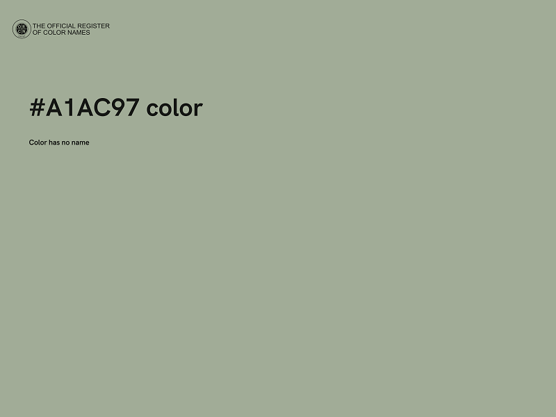 #A1AC97 color image