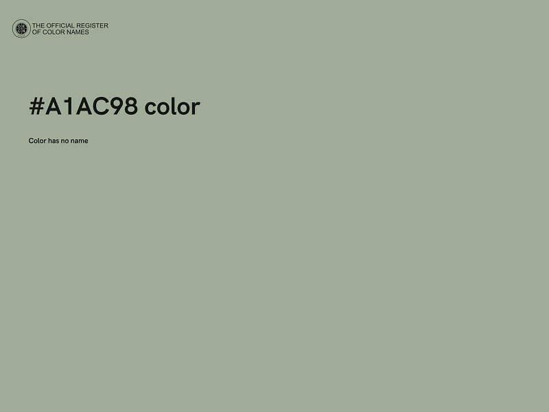 #A1AC98 color image