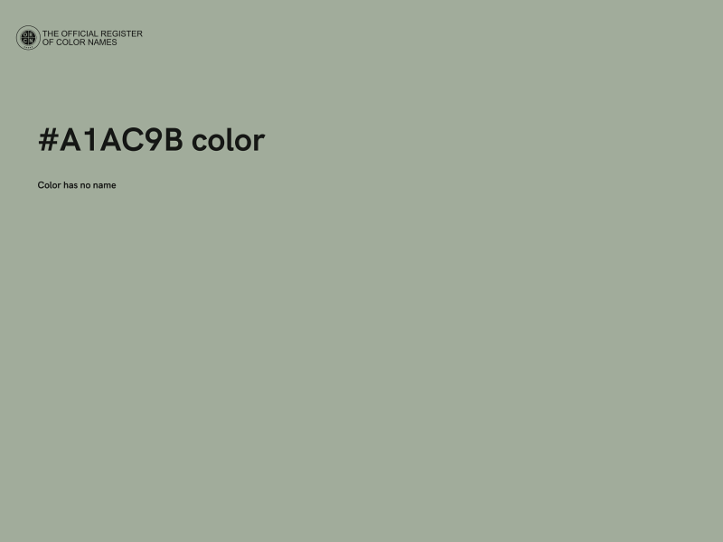 #A1AC9B color image