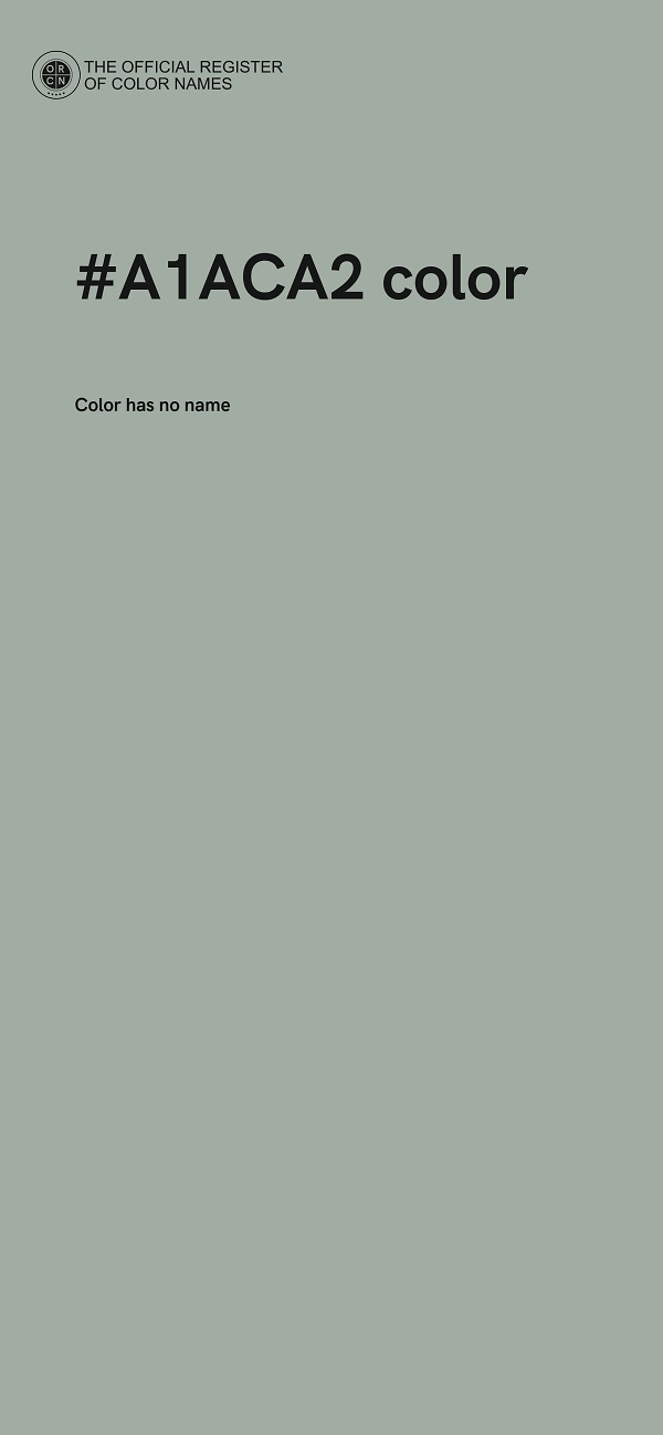 #A1ACA2 color image