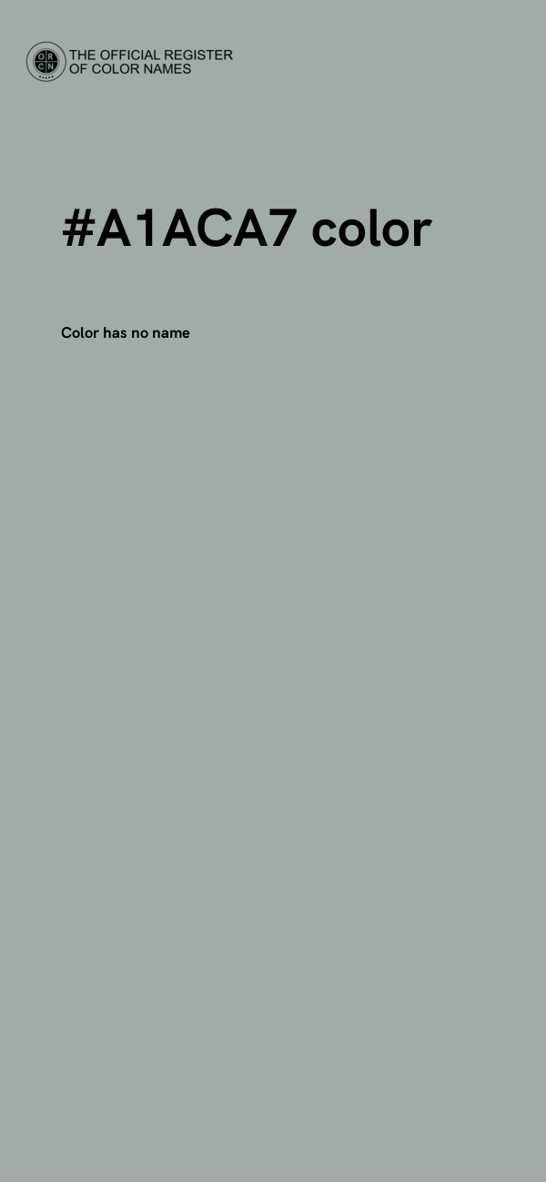 #A1ACA7 color image