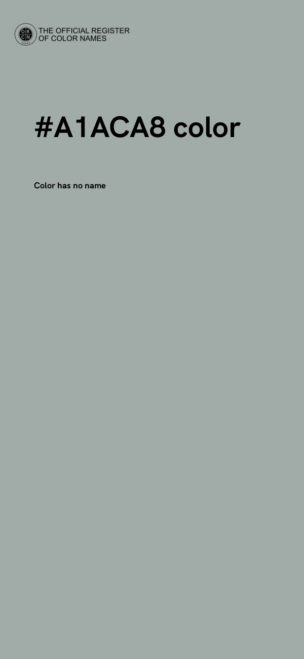 #A1ACA8 color image