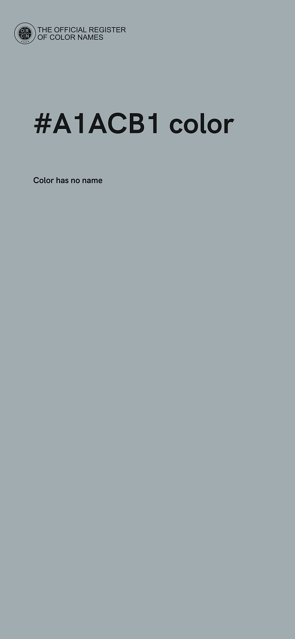 #A1ACB1 color image
