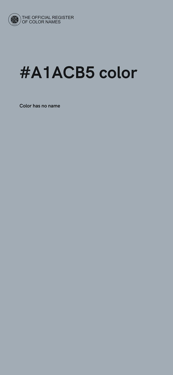 #A1ACB5 color image