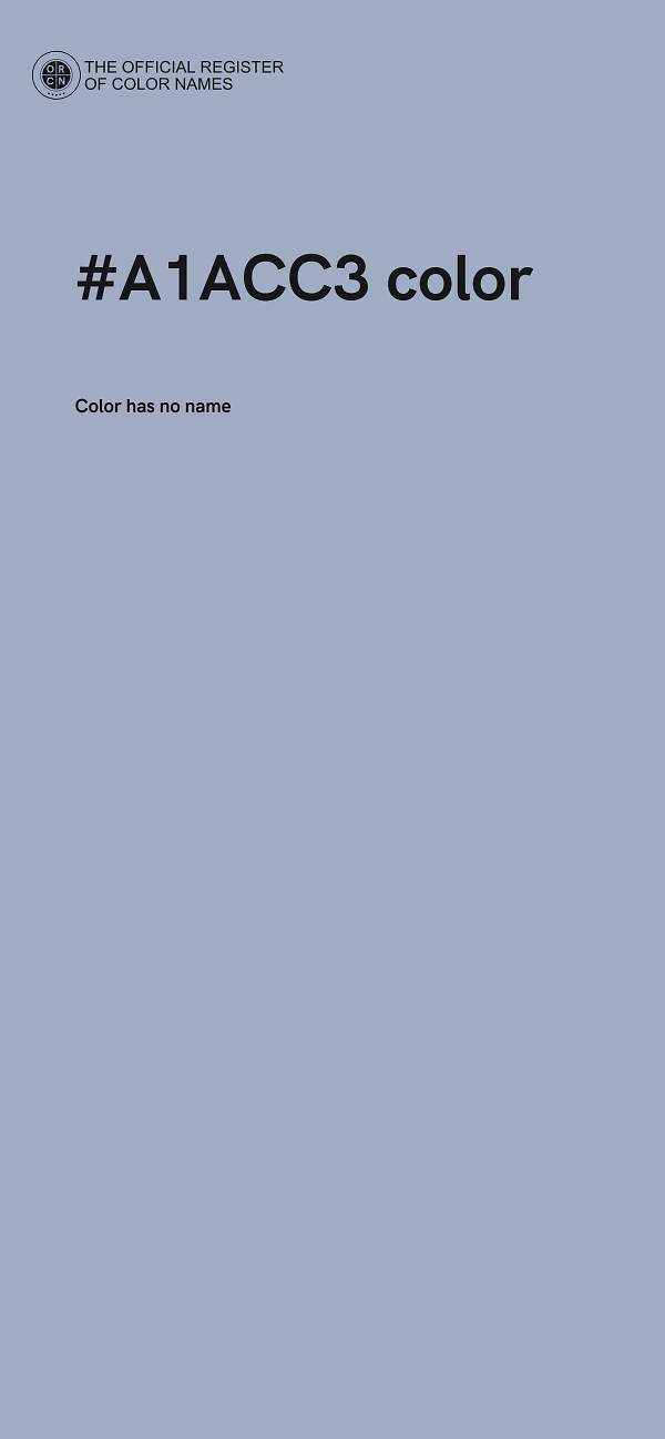 #A1ACC3 color image
