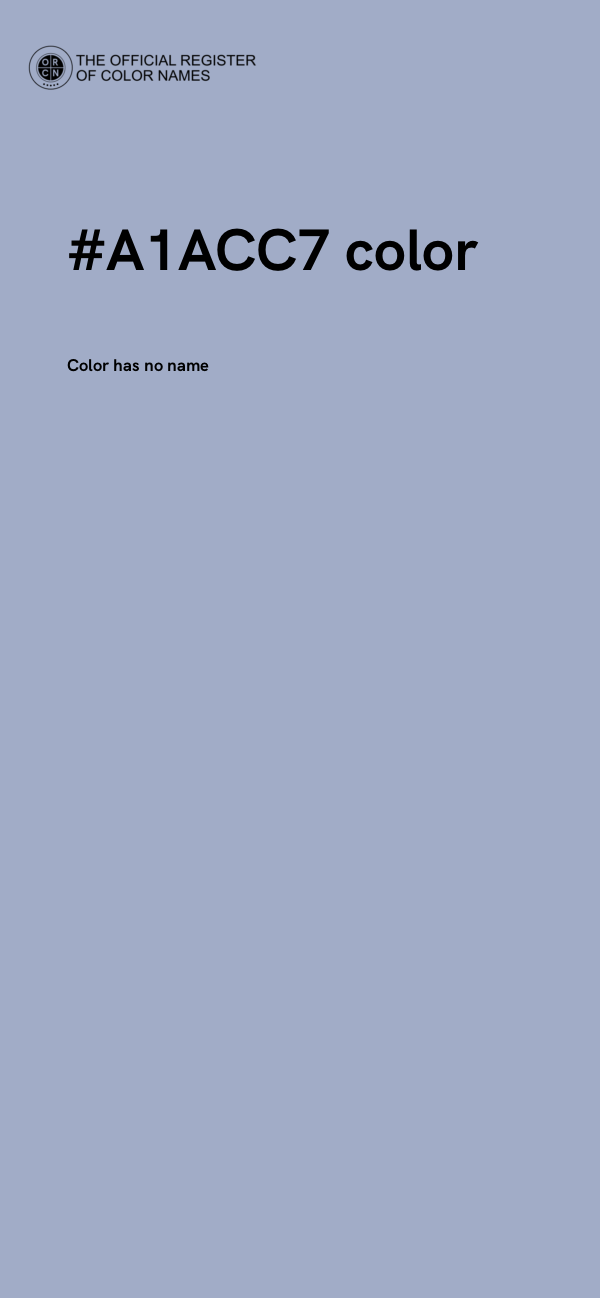 #A1ACC7 color image