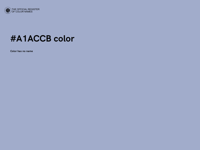 #A1ACCB color image
