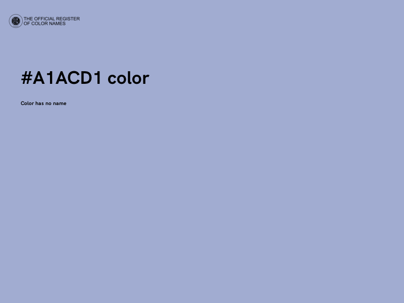 #A1ACD1 color image