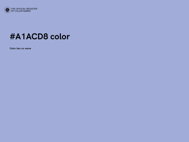#A1ACD8 color image