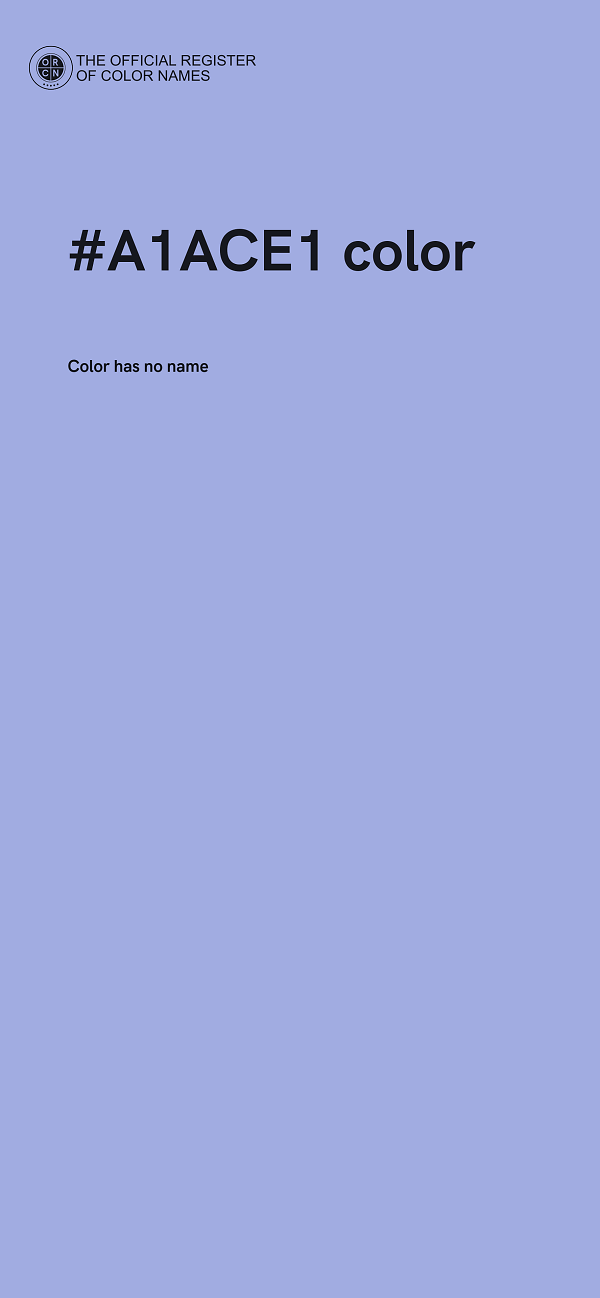 #A1ACE1 color image
