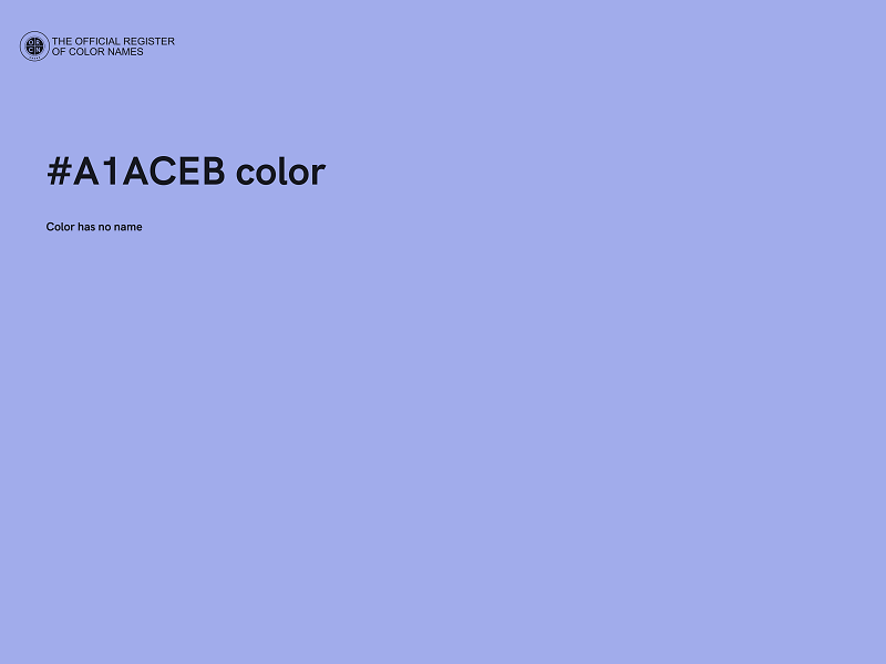 #A1ACEB color image