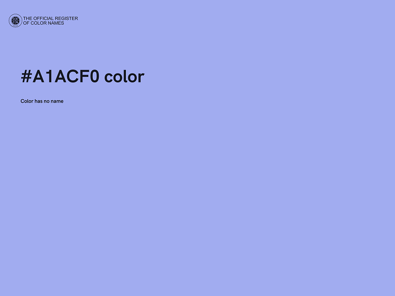 #A1ACF0 color image