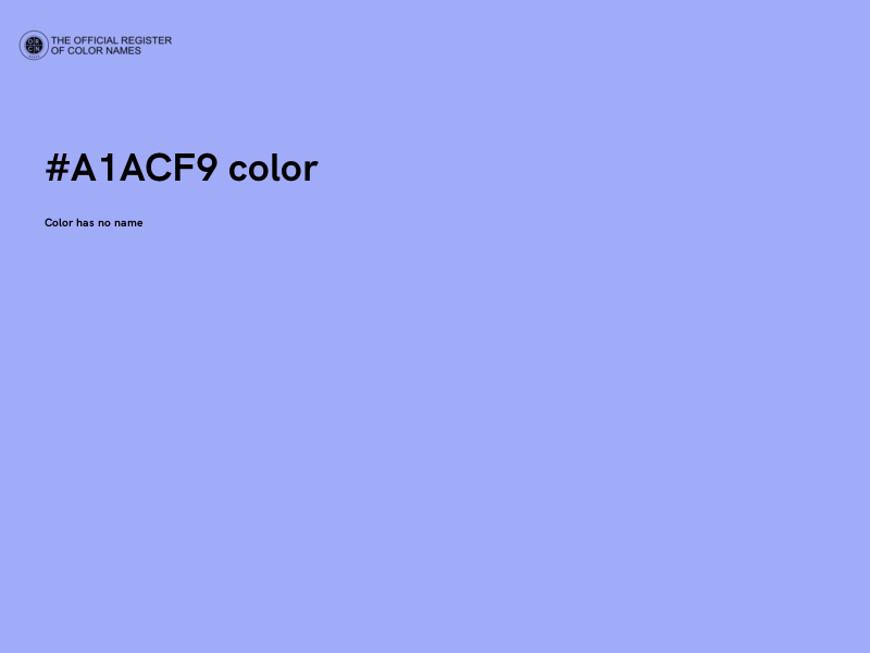 #A1ACF9 color image