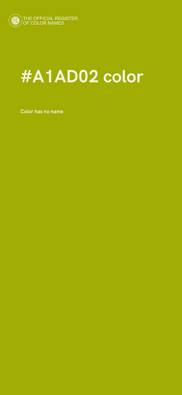 #A1AD02 color image
