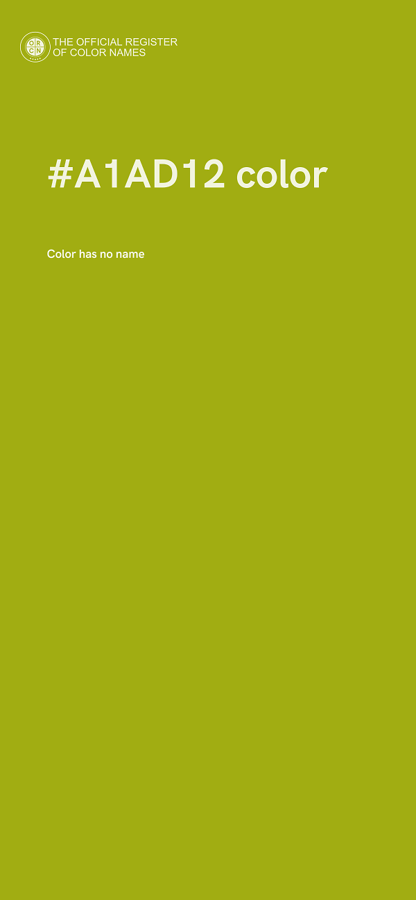 #A1AD12 color image