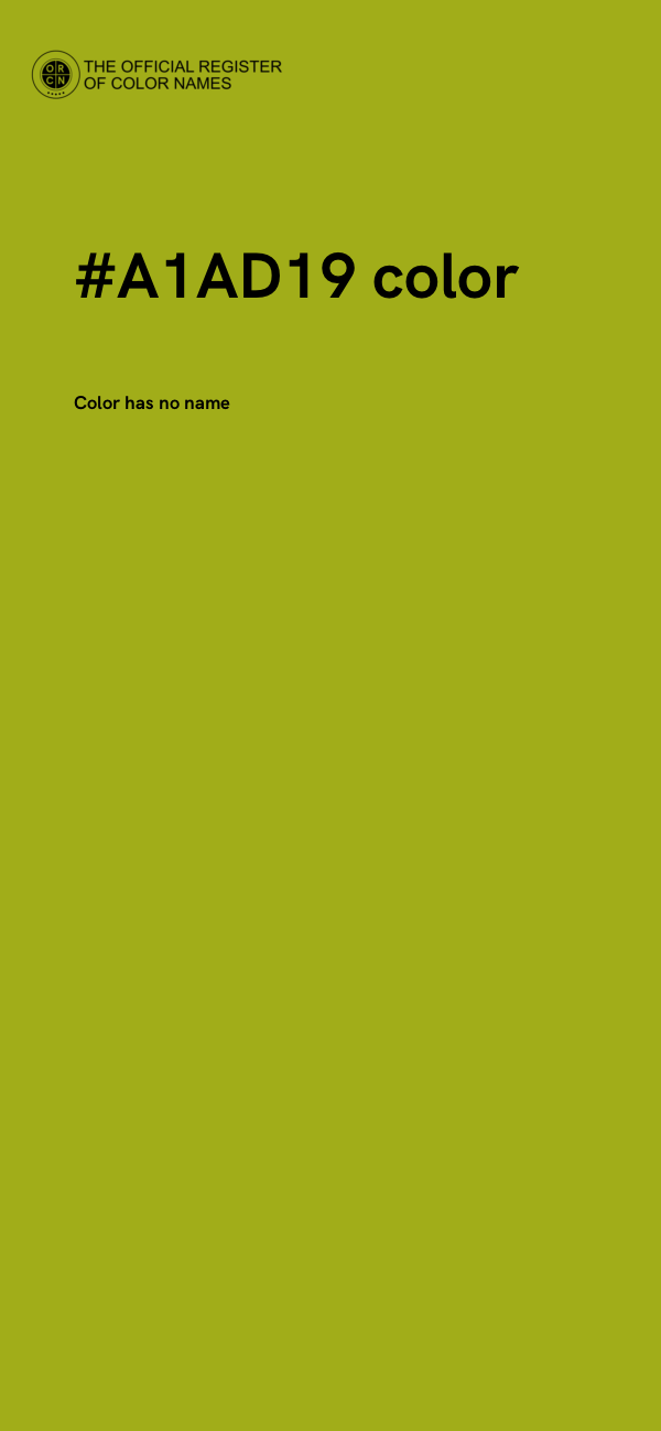 #A1AD19 color image