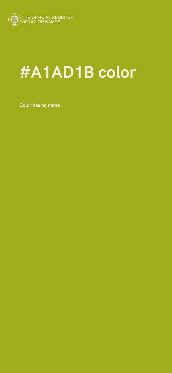 #A1AD1B color image