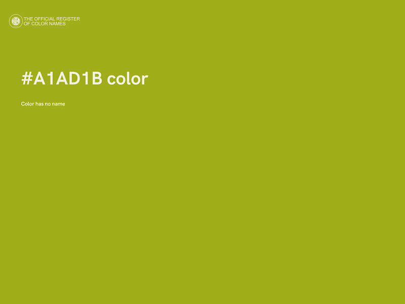 #A1AD1B color image