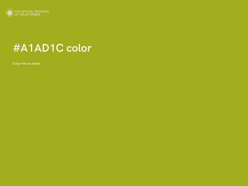 #A1AD1C color image