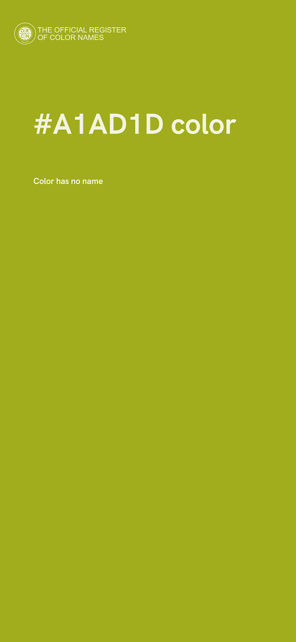 #A1AD1D color image