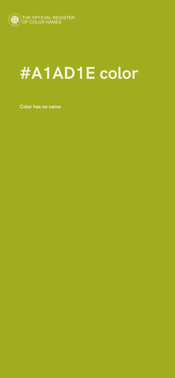 #A1AD1E color image