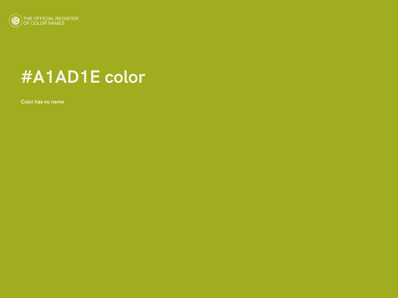 #A1AD1E color image