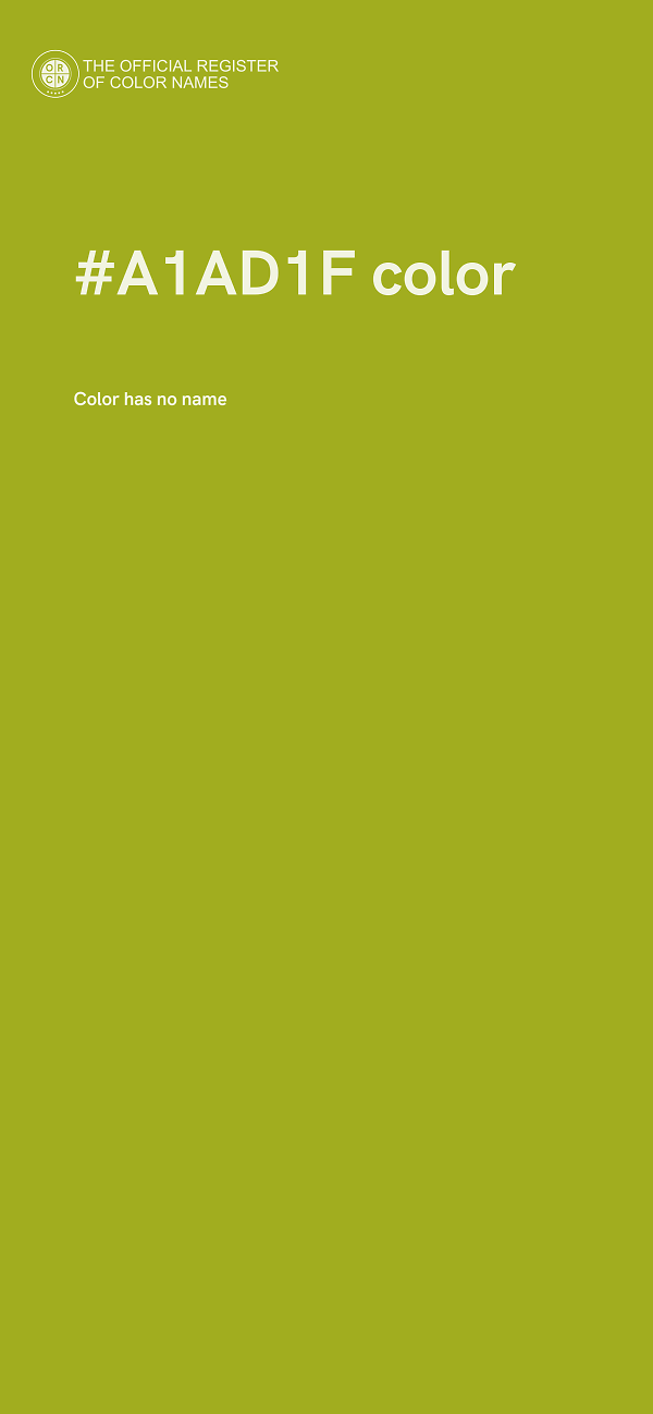 #A1AD1F color image