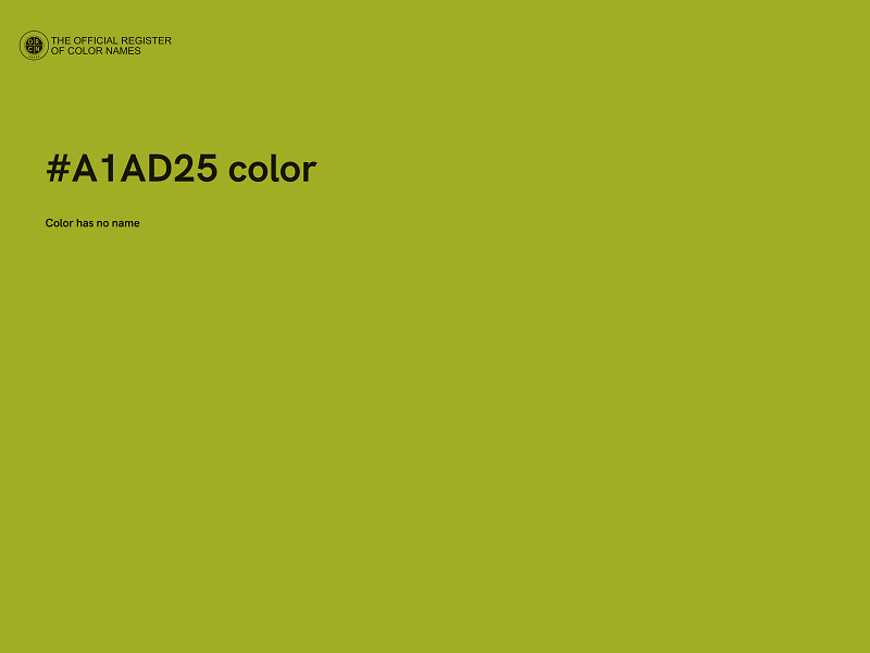 #A1AD25 color image