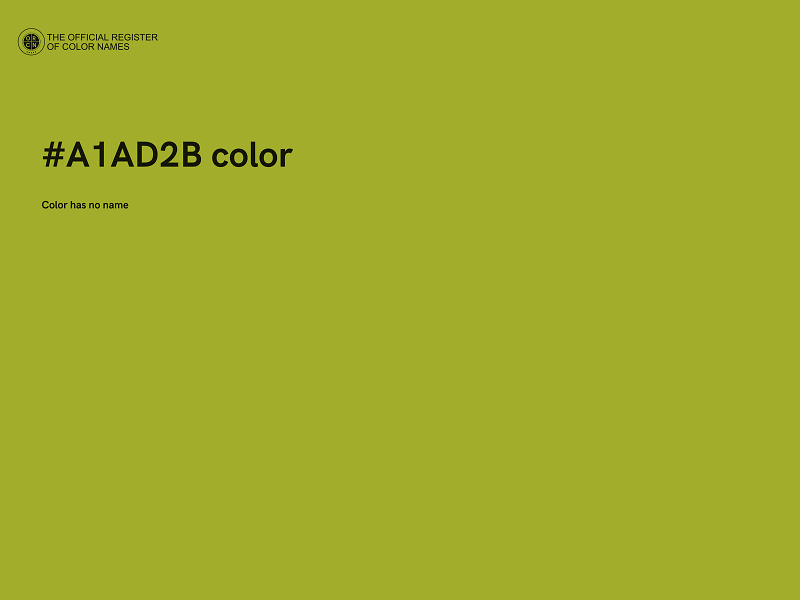 #A1AD2B color image