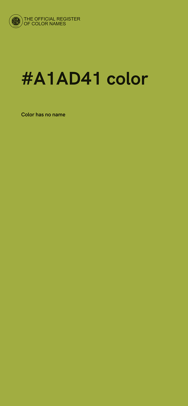 #A1AD41 color image