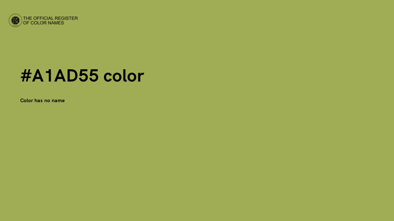 #A1AD55 color image